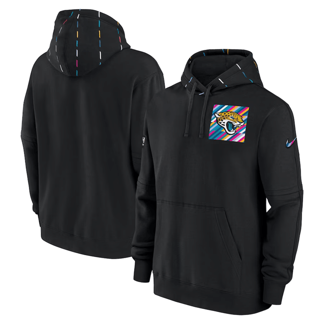 Men's Black Jacksonville Jaguars 2023 Crucial Catch Club Pullover Hoodie
